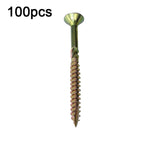 RUITOOL T25 100 viti per la lavorazione del legno Viti autofilettanti Torx, 5 x 80mm, 4.5 x 60mm, 4.5 x 45mm, 4.5 x 35mm