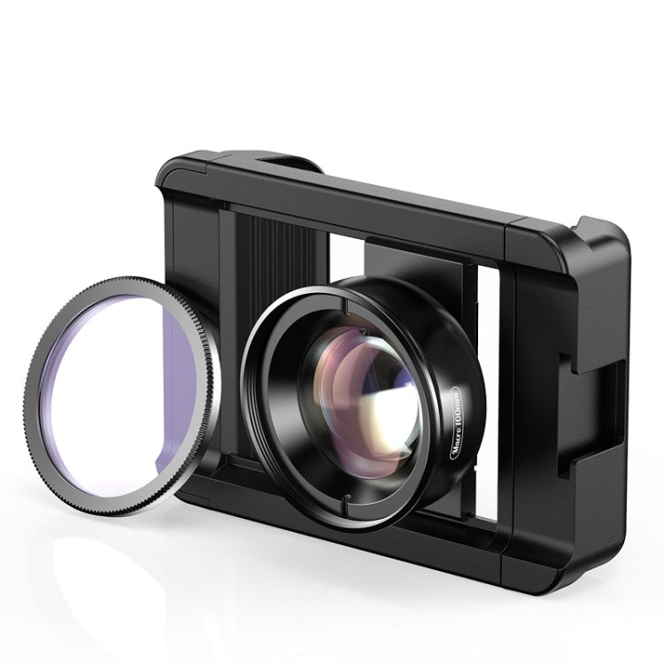 APEXEL CM-HB100CPL HB100mm Obiettivo macro esterno HD per cellulare con CPL, CM-HB100CPL
