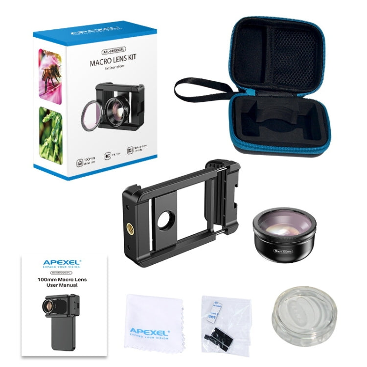 Obiettivo macro esterno APEXEL HD 100mm per smartphone