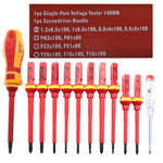 RDEER VDE-9913 Set di cacciaviti isolati 13 in 1 Set di cacciaviti Strumenti per elettricisti, VDE-9913