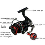Mulinello da pesca con bilanciere in metallo, YUMOSHI RS2000, YUMOSHI RS3000, YUMOSHI RS4000, YUMOSHI RS5000, YUMOSHI RS6000, YUMOSHI RS7000