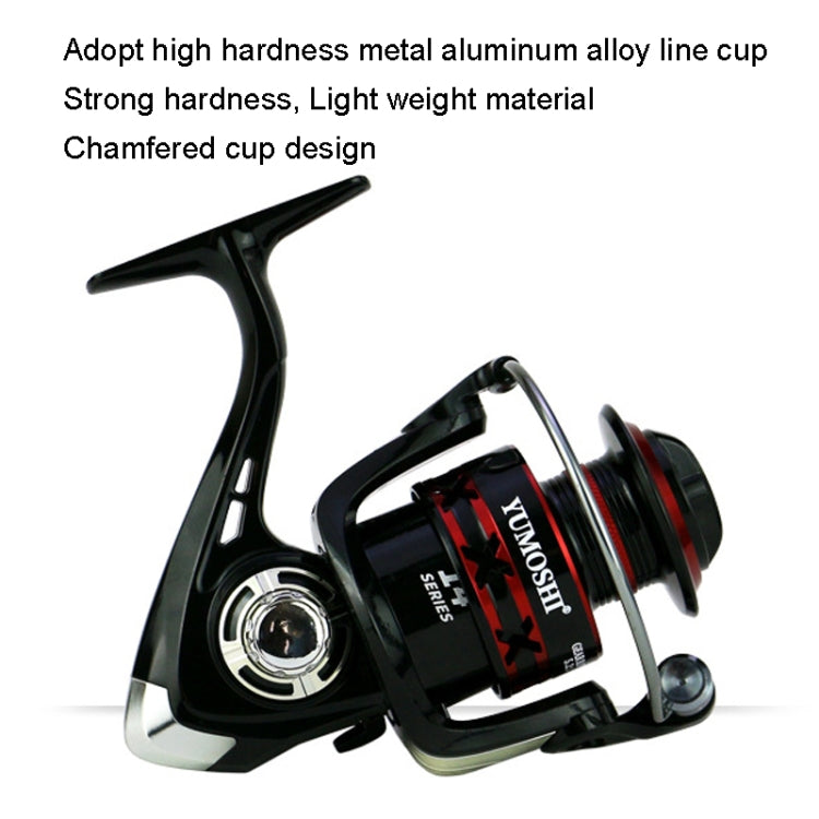 Mulinello da pesca con bilanciere in metallo, YUMOSHI RS2000, YUMOSHI RS3000, YUMOSHI RS4000, YUMOSHI RS5000, YUMOSHI RS6000, YUMOSHI RS7000