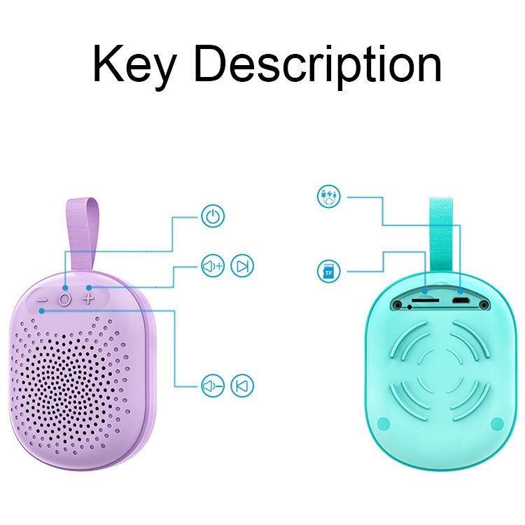 AFK BT-513 TWS Mini altoparlante Bluetooth portatile con luce RGB Effetto sonoro 3D Audio Bluetooth impermeabile, BT-513 (Pink), BT-513 (Green), BT-513 (Blue), BT-513 (Light Blue)