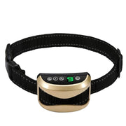 Collare antiabbaio per cani impermeabile ricaricabile USB con vibrazione e segnale acustico, Gold