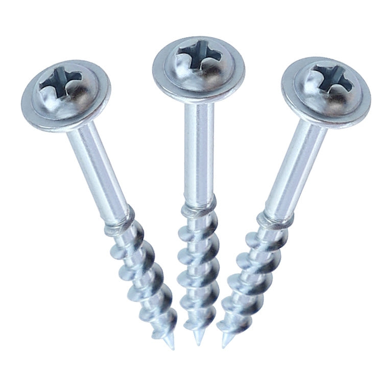 RUITOOL ST4 100 pezzi Viti per fori inclinati per la lavorazione del legno Bullone a croce autofilettante a mezzo dente, 25mm, 32mm, 38mm, 50mm, 63mm