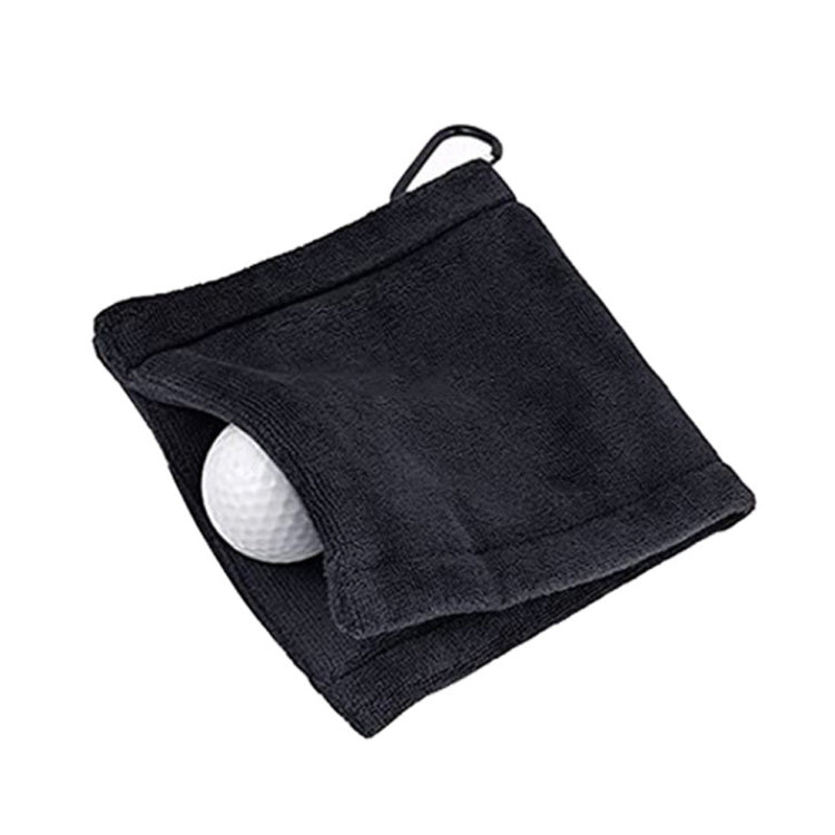 Fodera in pile in microfibra Asciugamano per la pulizia della pallina da GOLF con moschettone, Cleaning Towel Grey, Cleaning Towel Black