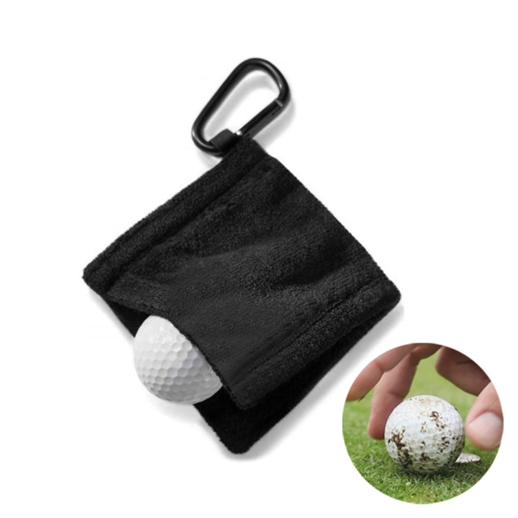Fodera in pile in microfibra Asciugamano per la pulizia della pallina da GOLF con moschettone, Cleaning Towel Grey, Cleaning Towel Black