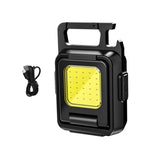 Torcia COB a doppia faccia Mini portachiavi Luce da campeggio, Without Stand, With Stand