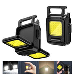 Torcia COB a doppia faccia Mini portachiavi Luce da campeggio, Without Stand, With Stand