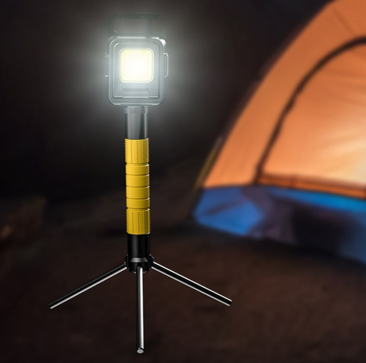 Torcia COB a doppia faccia Mini portachiavi Luce da campeggio, Without Stand, With Stand