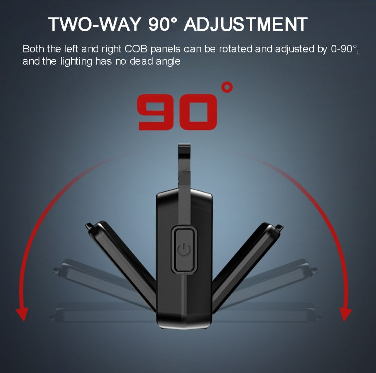 Torcia COB a doppia faccia Mini portachiavi Luce da campeggio, Without Stand, With Stand