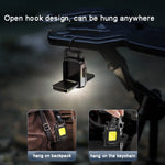 Torcia COB a doppia faccia Mini portachiavi Luce da campeggio, Without Stand, With Stand