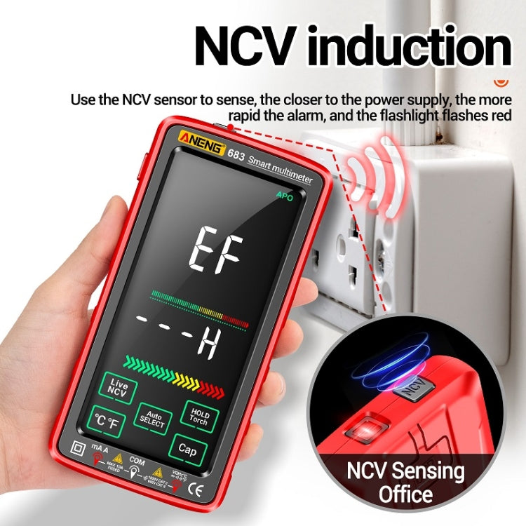 ANENG 683 Multimetro digitale ricaricabile con touch screen