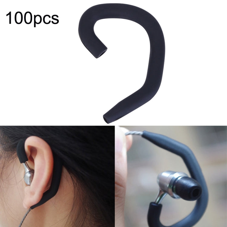 100 pz ZS0054 Silicone Bluetooth Gancio per L'orecchio 1.5-2mm Linea Rotonda Universale Memoria Umana Appeso Orecchio