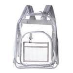 Borsa da scuola per studenti con zaino impermeabile trasparente in PVC, Large Purple, Large Light Grey, Large Black, Small Pink, Small Black, Small Gray, Candy Color Black, Candy Color Green, Candy Colo Pink