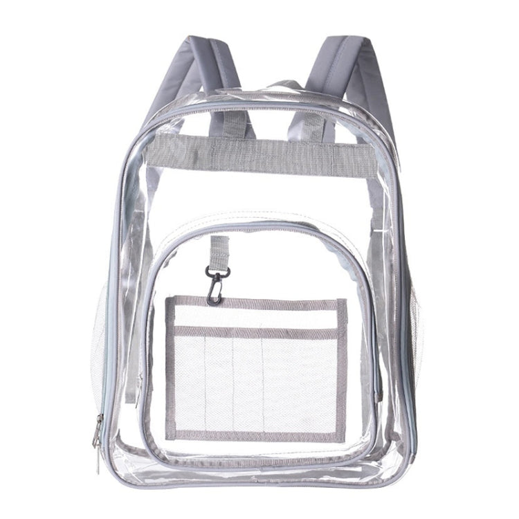 Borsa da scuola per studenti con zaino impermeabile trasparente in PVC, Large Purple, Large Light Grey, Large Black, Small Pink, Small Black, Small Gray, Candy Color Black, Candy Color Green, Candy Colo Pink