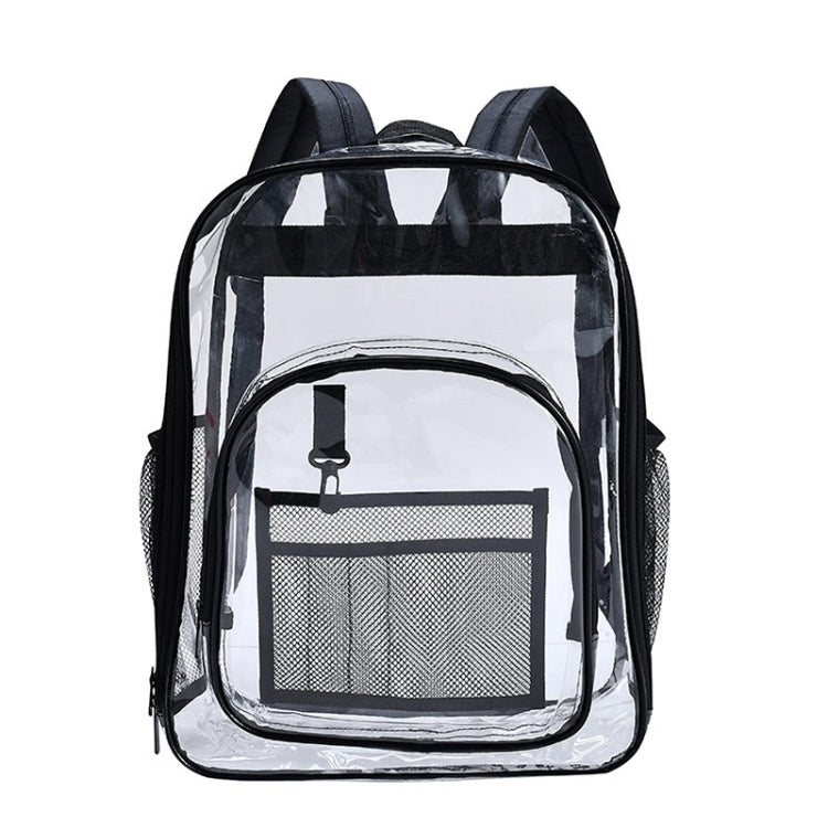 Borsa da scuola per studenti con zaino impermeabile trasparente in PVC, Large Purple, Large Light Grey, Large Black, Small Pink, Small Black, Small Gray, Candy Color Black, Candy Color Green, Candy Colo Pink