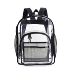Borsa da scuola per studenti con zaino impermeabile trasparente in PVC, Large Purple, Large Light Grey, Large Black, Small Pink, Small Black, Small Gray, Candy Color Black, Candy Color Green, Candy Colo Pink