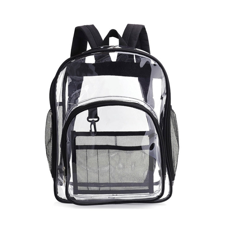 Borsa da scuola per studenti con zaino impermeabile trasparente in PVC, Large Purple, Large Light Grey, Large Black, Small Pink, Small Black, Small Gray, Candy Color Black, Candy Color Green, Candy Colo Pink