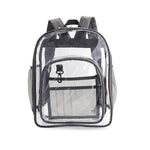 Borsa da scuola per studenti con zaino impermeabile trasparente in PVC, Large Purple, Large Light Grey, Large Black, Small Pink, Small Black, Small Gray, Candy Color Black, Candy Color Green, Candy Colo Pink
