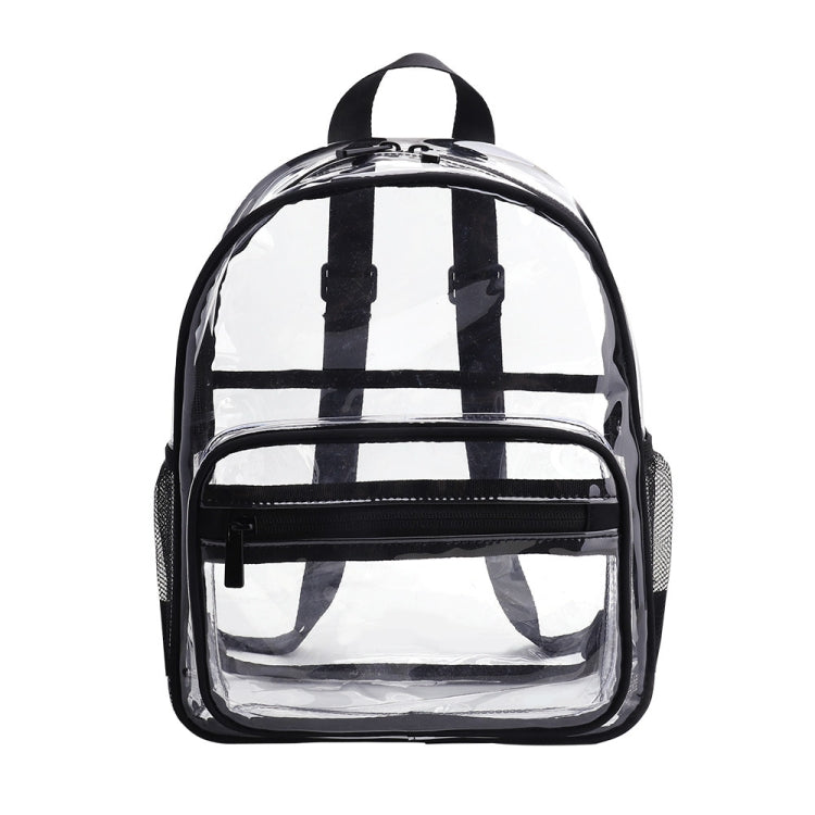 Borsa da scuola per studenti con zaino impermeabile trasparente in PVC, Large Purple, Large Light Grey, Large Black, Small Pink, Small Black, Small Gray, Candy Color Black, Candy Color Green, Candy Colo Pink
