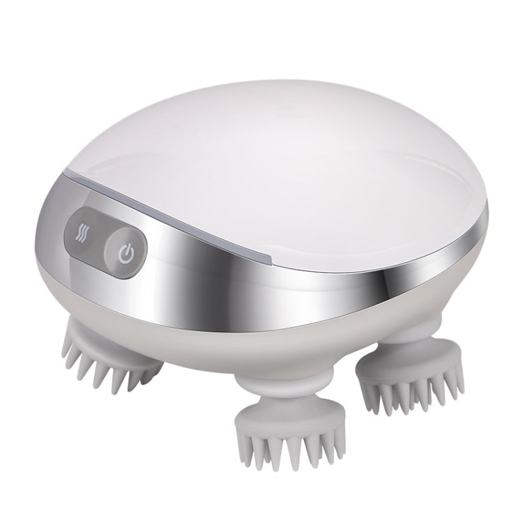 K111 Hot Compress Red Light Head Massager Impastamento elettrico Vibrazione Strumento testa impermeabile, K111 White