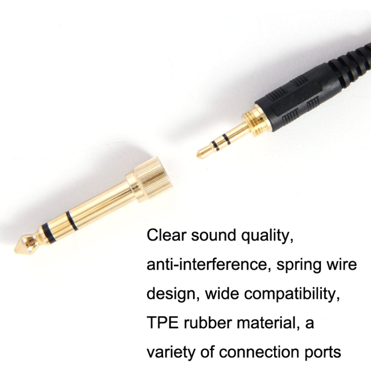 ZS0185 Per cavo a molla per auricolari Sennheiser HD598 / HD558 / HD518 / HD595, lunghezza cavo: 1,4 m-3 m, ZS0185