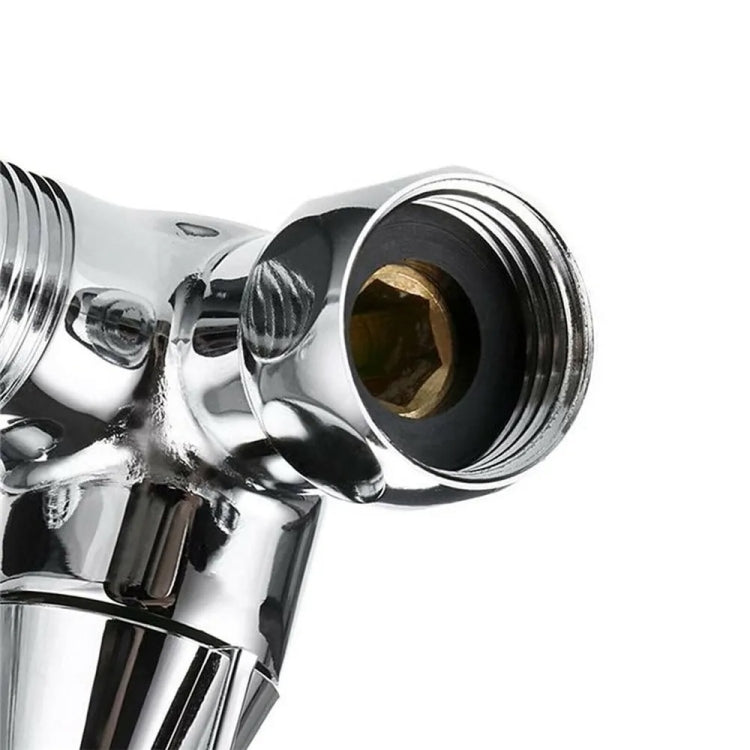 Doppio manico in ottone a 3 vie con valvola deviatrice per braccio doccia, Brass