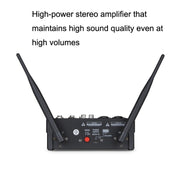 Mixer audio a 4 vie con effetti microfonici wireless Bluetooth