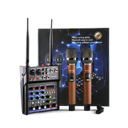 Mixer audio a 4 vie con effetti microfonici wireless Bluetooth