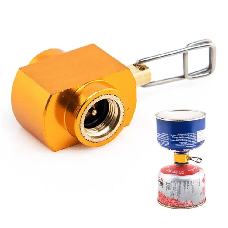 Connettore del convertitore di ricarica del serbatoio del gas da campeggio all'aperto Adattatore per valvola di ricarica della cartuccia del gas regolabile, Camping Gas Tank Refill Converter
