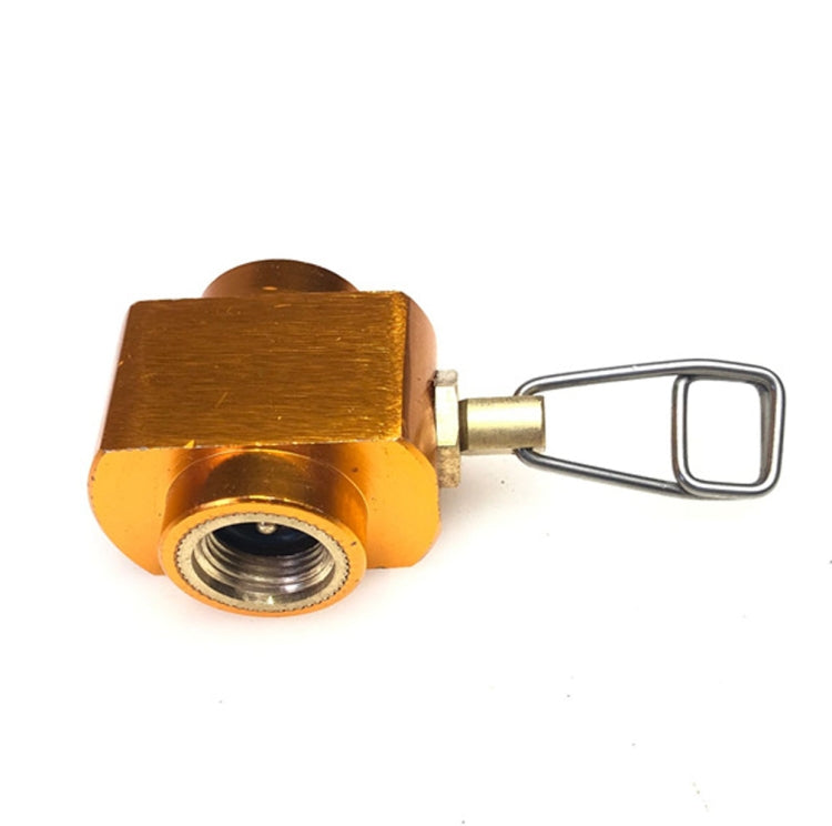 Connettore del convertitore di ricarica del serbatoio del gas da campeggio all'aperto Adattatore per valvola di ricarica della cartuccia del gas regolabile, Camping Gas Tank Refill Converter