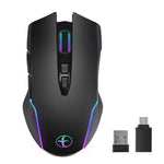 Mouse senza fili portatile E50 2.4G Wireless Jiggler con 7 tasti