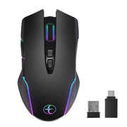 Mouse senza fili portatile E50 2.4G Wireless Jiggler con 7 tasti