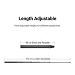 Selfie stick invisibile in fibra di carbonio 1.5-5m