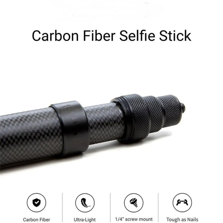 Selfie stick invisibile in fibra di carbonio 1.5-5m