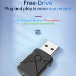 M137 5 in 1 Trasmettitore ricevitore USB Bluetooth 5.2 per auto, M137