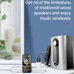 M137 5 in 1 Trasmettitore ricevitore USB Bluetooth 5.2 per auto, M137
