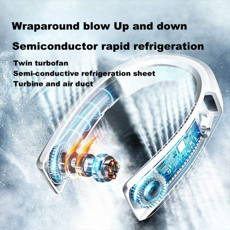 Ventilatore a collo con batteria e raffreddamento semiconduttore