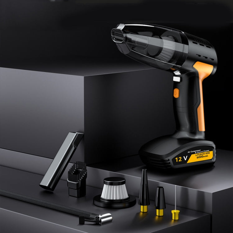 Aspirapolvere per auto a doppio motore 5 in 1 da 60 W con funzione di illuminazione per la misurazione della pressione della pompa dell'aria, SUITU ST-6637 Wired, SUITU ST-6637  Wireless Model, SUITU ST-6637 Wired +Toolbox, SUITU ST-6637  Wireless+Toolbox
