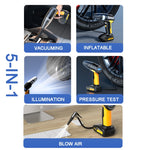 Aspirapolvere per auto a doppio motore 5 in 1 da 60 W con funzione di illuminazione per la misurazione della pressione della pompa dell'aria, SUITU ST-6637 Wired, SUITU ST-6637  Wireless Model, SUITU ST-6637 Wired +Toolbox, SUITU ST-6637  Wireless+Toolbox