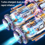 Aspirapolvere per auto a doppio motore 5 in 1 da 60 W con funzione di illuminazione per la misurazione della pressione della pompa dell'aria, SUITU ST-6637 Wired, SUITU ST-6637  Wireless Model, SUITU ST-6637 Wired +Toolbox, SUITU ST-6637  Wireless+Toolbox
