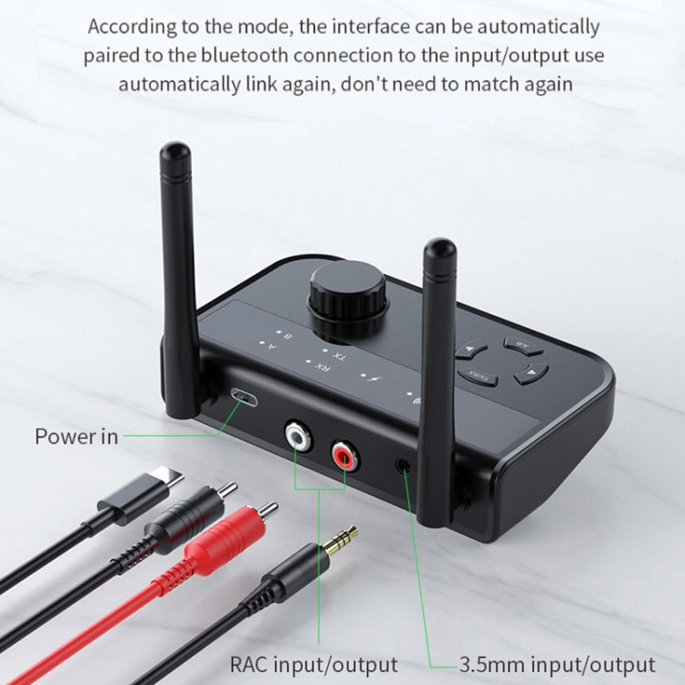 B39 2 in 1 Bluetooth 5.3 AUX Music Receiver Adattatore per computer TV, B39