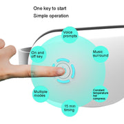 A216 Strumento per massaggio oculare wireless intelligente Strumento per la cura degli occhi con impacco caldo a vibrazione pneumatica, A216 Vibration Hot Compress