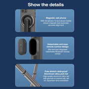 Asta stabilizzatrice portatile con telecomando Bluetooth
