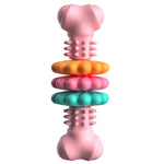 BG5056 TPR Giocattoli da masticare per animali domestici Bastone per dentizione per cani a forma di osso, BG5056 (Blue), BG5056 (Pink), BG5056 ( Green)