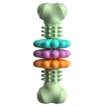 BG5056 TPR Giocattoli da masticare per animali domestici Bastone per dentizione per cani a forma di osso, BG5056 (Blue), BG5056 (Pink), BG5056 ( Green)