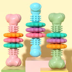 BG5056 TPR Giocattoli da masticare per animali domestici Bastone per dentizione per cani a forma di osso, BG5056 (Blue), BG5056 (Pink), BG5056 ( Green)