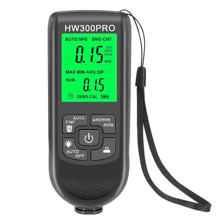 HW-300PRO Misuratore di spessore dello strato di vernice per rivestimento ad alta precisione Misuratore di pellicola di vernice antiscivolo, HW-300PRO Black, HW-300PRO White