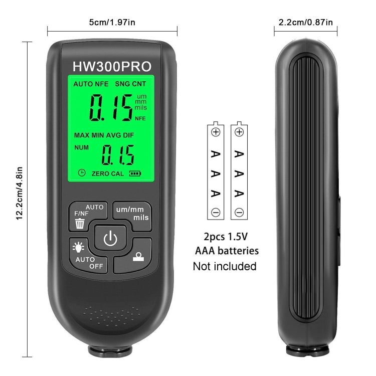 Misuratore digitale spessore vernice HW-300PRO